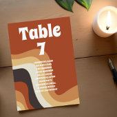 Carte de numéro de tableau de tableau de les année