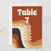 Carte de numéro de tableau de tableau de les année (Devant)