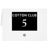 Carte de numéro de tableau des années 1920 (Dos Horizontal)