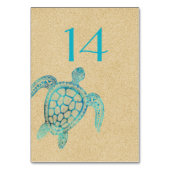 Carte de numéro de tableau Mariage de sable et tor (Dos)