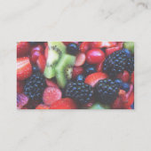 Carte de nutrition de fruit (Dos)