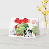 Carte de observation de chats de papillon (Fleur jaune)