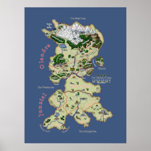 Carte de Olandra & Junziel - Poster moyen