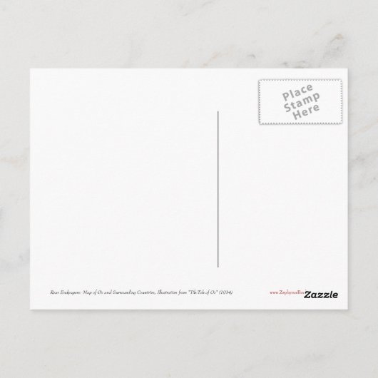 Carte de Oz et des pays environnants (Dos)