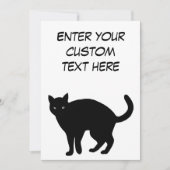 Carte de page unique pour chat noir (Devant)