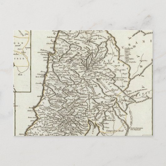 Carte de Palestine (Devant)