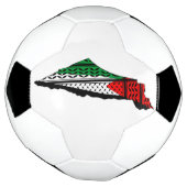 Carte de Palestine avec drapeau et Motif Keffiyeg (Tourné)