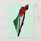 Carte de Palestine avec drapeau et Motif Keffiyeg (Devant)