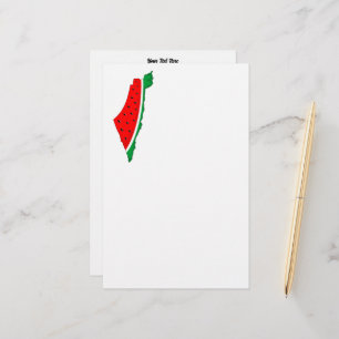 Carte de Palestine Watermelon Symbole de la libert