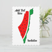 Carte de Palestine Watermelon Symbole de la libert (Debout devant)