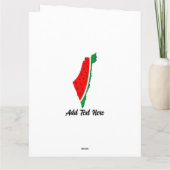 Carte de Palestine Watermelon Symbole de la libert (Dos)