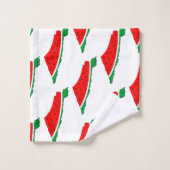 Carte de Palestine Watermelon Symbole de la libert (Gant de toilette)