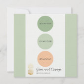 Carte de palette de couleur verte Sage (Devant)