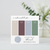 Carte de palette de couleurs bleu poussiéreux, bor (Debout devant)