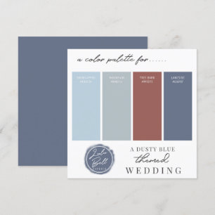 Carte de palette de couleurs Bleu Poussiéreux, Can