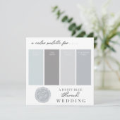 Carte de palette de couleurs Bleu Poussiéreux et G (Debout devant)