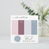 Carte de palette de couleurs bleu poussiéreux, mau (Debout devant)