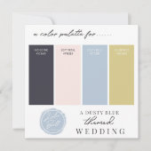 Carte de palette de couleurs Bleu poussiéreux, Nav (Devant)