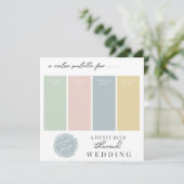 Carte de palette de couleurs Dusty Blue Green Blus (Debout devant)