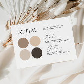 Carte de palette de couleurs Mariage pâle parfaite