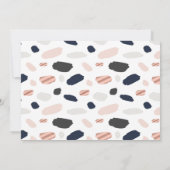 Carte de palette de couleurs Rose Gold, Bleu marin (Dos)