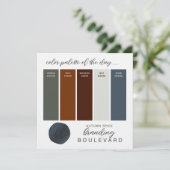 Carte de palette de couleurs Russe d'automne (Debout devant)