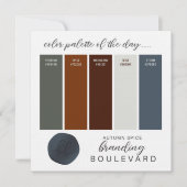 Carte de palette de couleurs Russe d'automne (Devant)