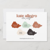 Carte de palette de couleurs Terre cuite Sienne Br (Devant)