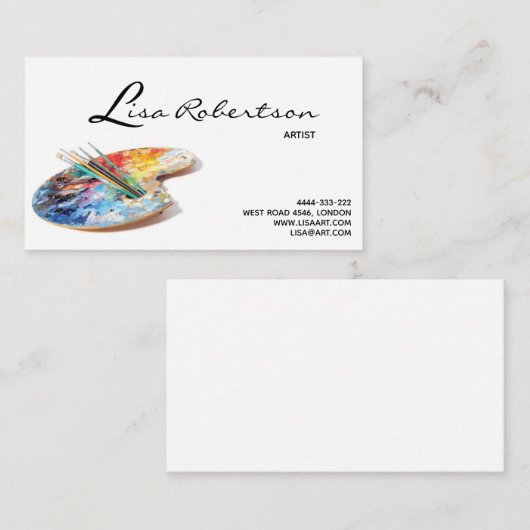 Carte de palette de maître d'école d'aspiration (Devant / Derrière)