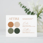 Carte de palette numérique verte et en terre cuite (Debout devant)