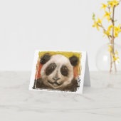Carte de panda (Fleur jaune)