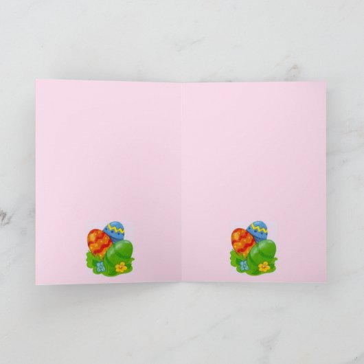 Carte de panier de Pâques (Intérieur)