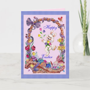 Carte de panier de Pâques
