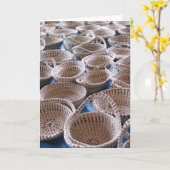 Carte de paniers de Sc Sweetgrass de Charleston (Fleur jaune)