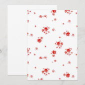 Carte de panneau Giselle fraise (Devant / Derrière)