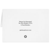 Carte de "panorama de ville d'océan" de Paul (Dos Horizontal)