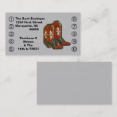 Carte de pansement pour hommes d'affaires Cowboy H (Devant / Derrière)