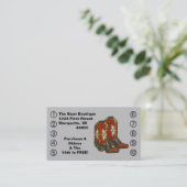 Carte de pansement pour hommes d'affaires Cowboy H (Debout devant)