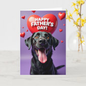 Carte de Papa Canin Affectueux (Fleur jaune)