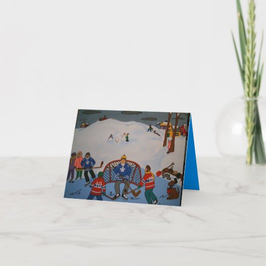 CARTE DE PAPA D'HOCKEY (Devant)