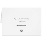 Carte de "Pape Jean Paul II" de Paul McGehee (Dos Horizontal)
