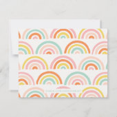 Carte de papeterie Rainbows Stamped - Tangerine (Dos)
