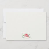 Carte de papeterie Roses en Fleurs (Dos)