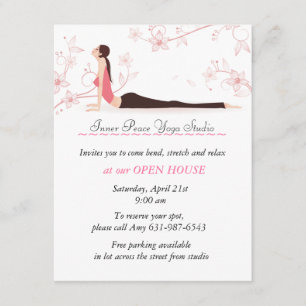 Carte de papeterie Yoga Blossoms