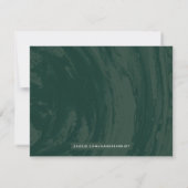 Carte de papier à lettres à ruban marbré - Vert (Dos)