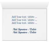 Carte de papier à lettres d'aigle patriotique (Intérieur Horizontal (Bas))