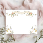 Carte de papier à lettres Floral Grace Ornate de V