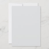 Carte de papier à lettres gris et noir chic (Dos)