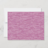 Carte de papier à lettres Horizon Lines - Fuchsia (Dos)