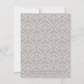 Carte de papier à lettres moderne déco - blanc (Dos)